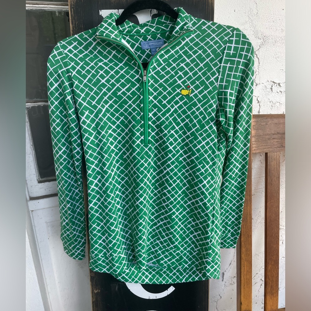 XS Magnolia Lane Masters Collection Half Zip Athleisure Top